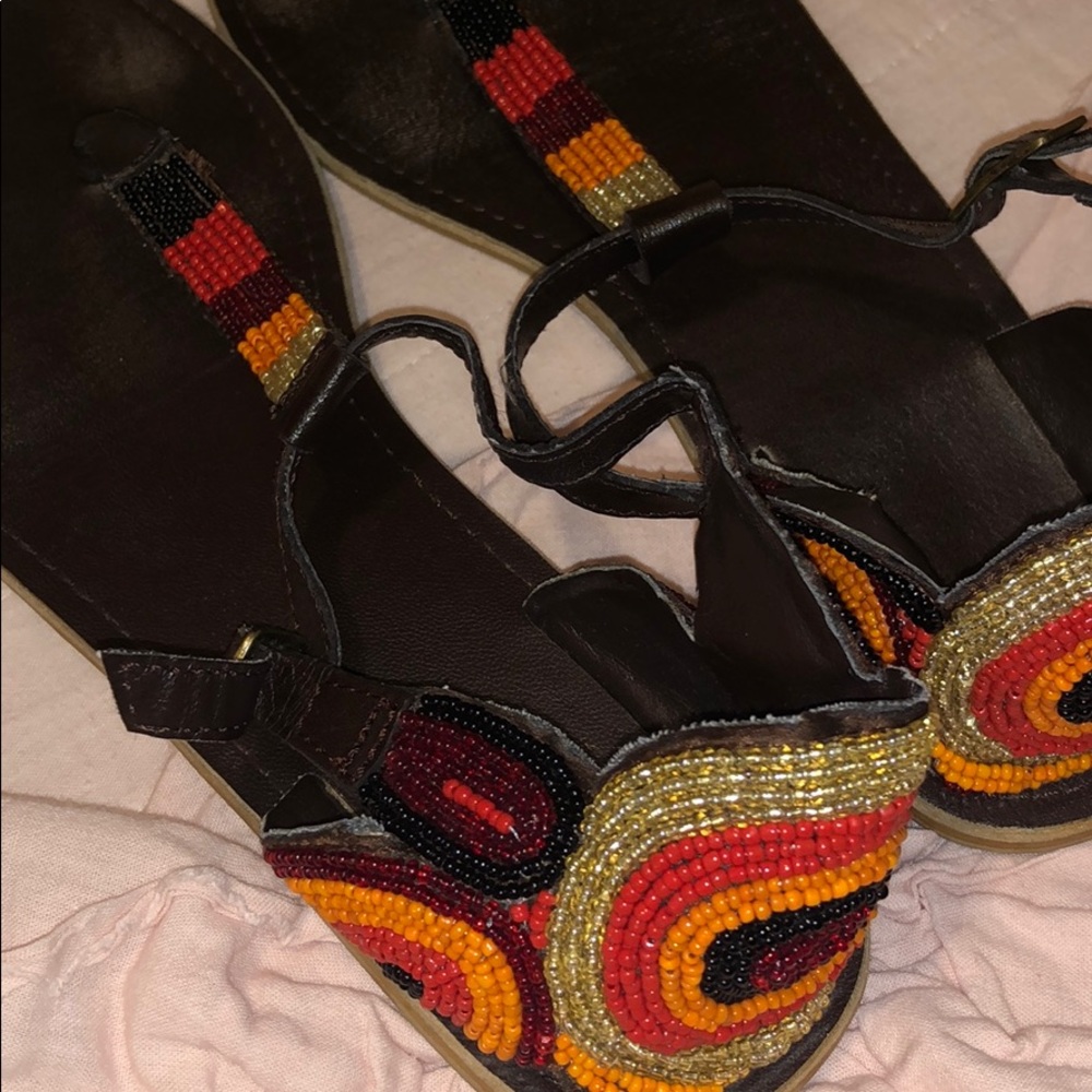 Urban Outfitters Ecote Beaded Sandal SZ 9